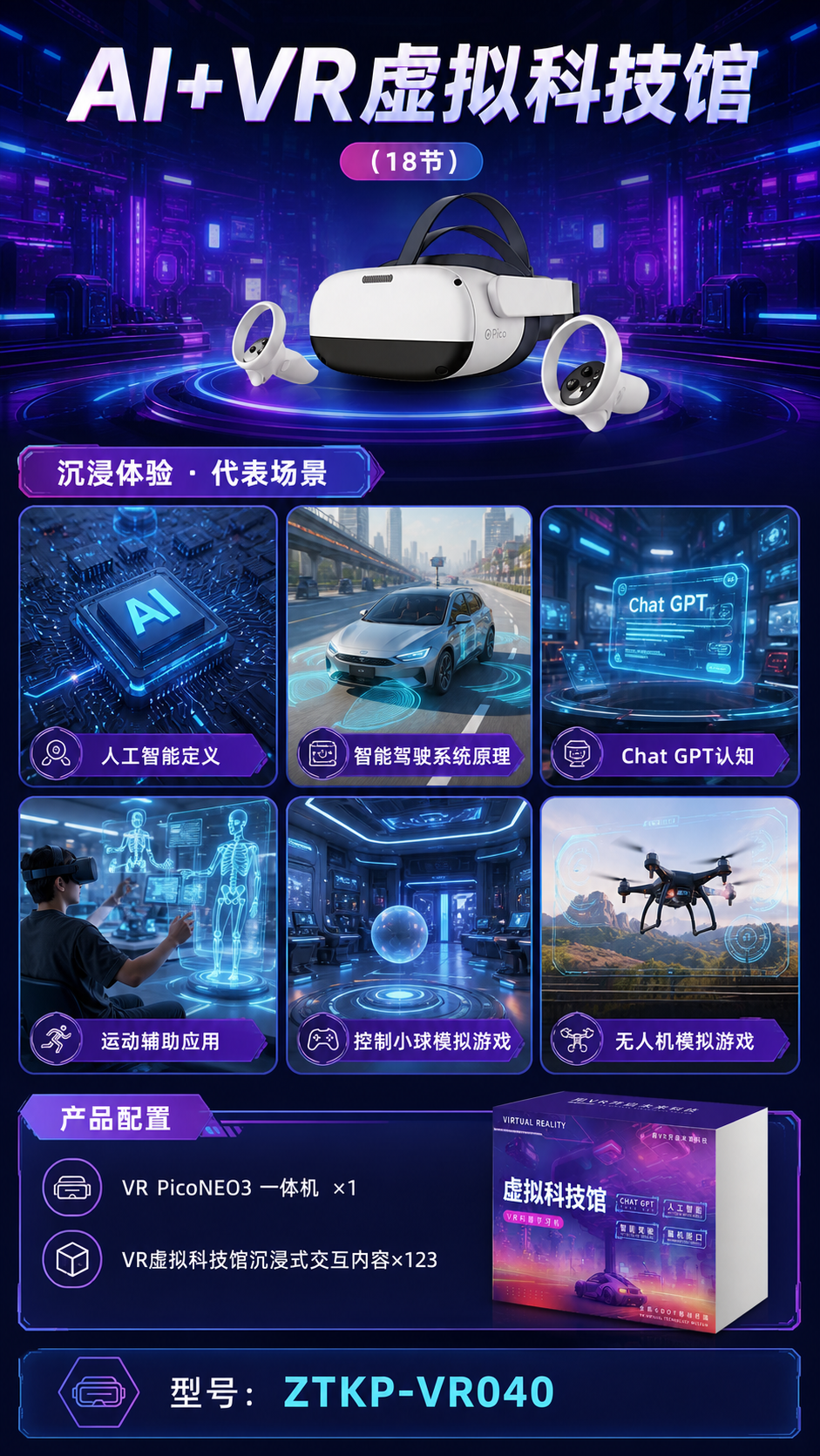 AI+VR虚拟科技馆 (18节)详情图 2
